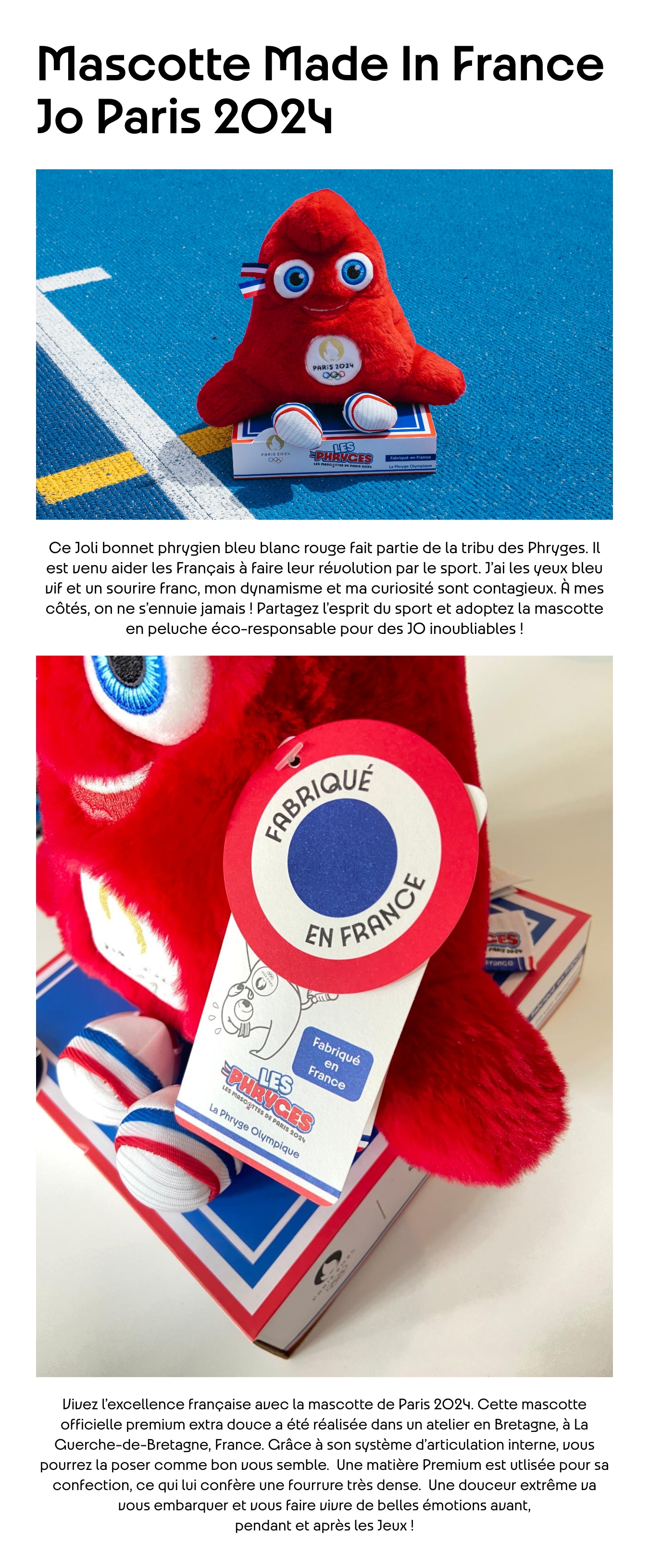Médaille / Broche Mascotte Des Jeux Olympiques Paris 2024 - Hot Mascotte - Neuf